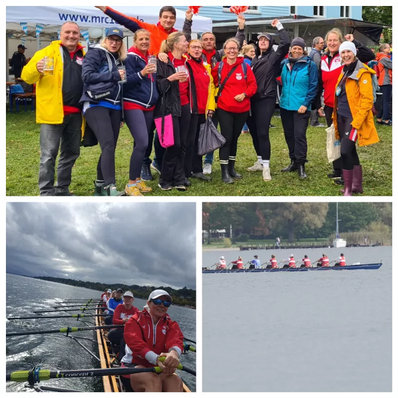 Collage vom Roseninsel-Achter auf dem Starnberger See 2024