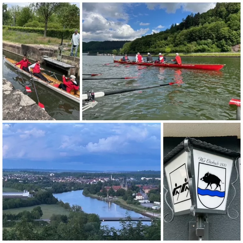 Boote der FRGS bei der Wanderfahrt auf dem Neckar 2026